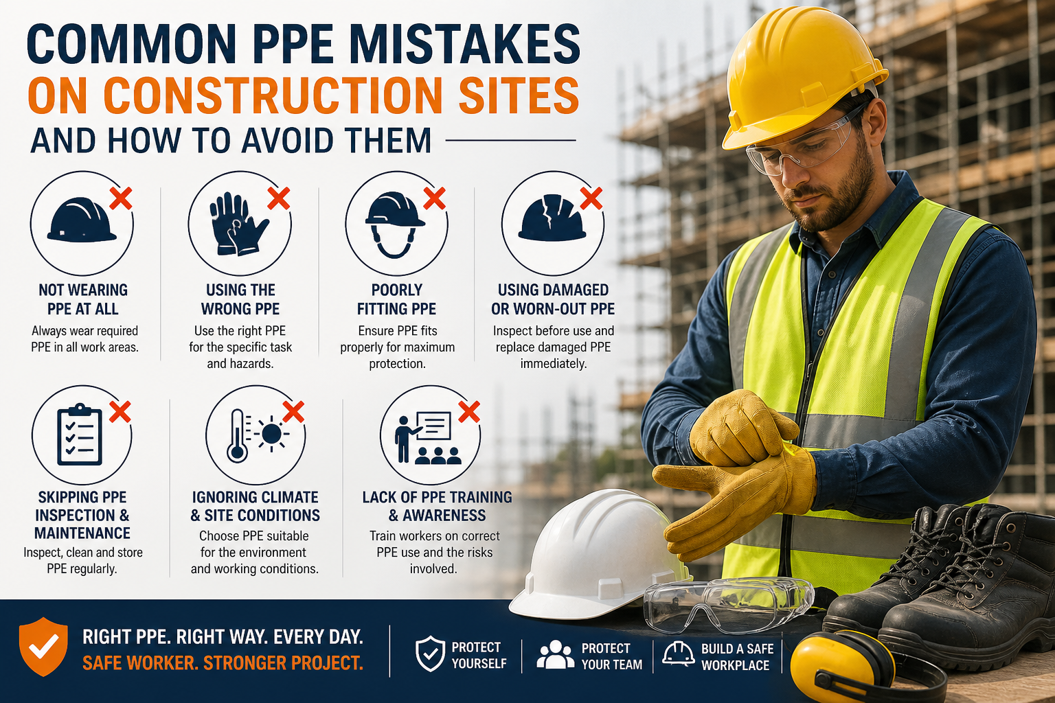 Common PPE Mistakes on Construction Sites and How to Avoid Them
