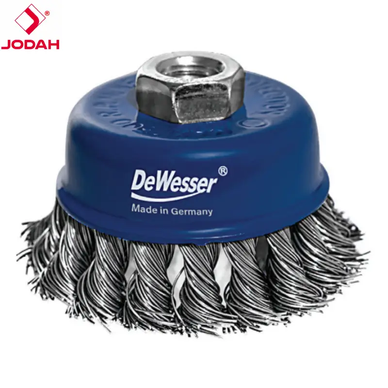 Dewesser Cup Wire Brush Twisted SS