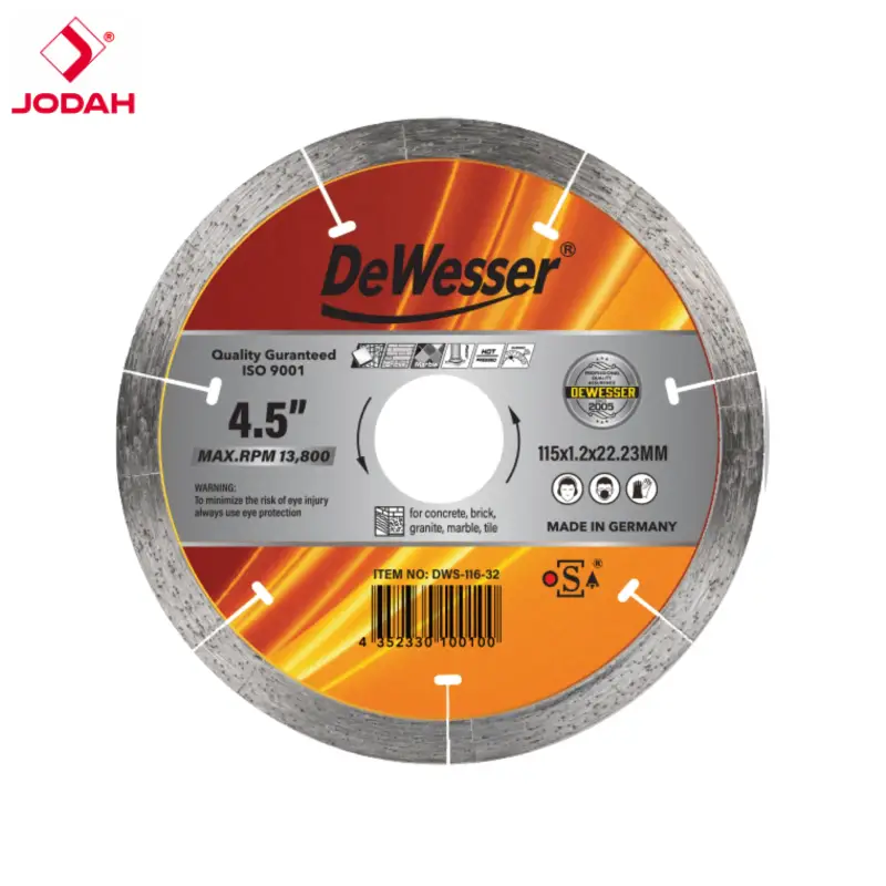Dewesser 4.5 Inch Diamond Cutting Disc