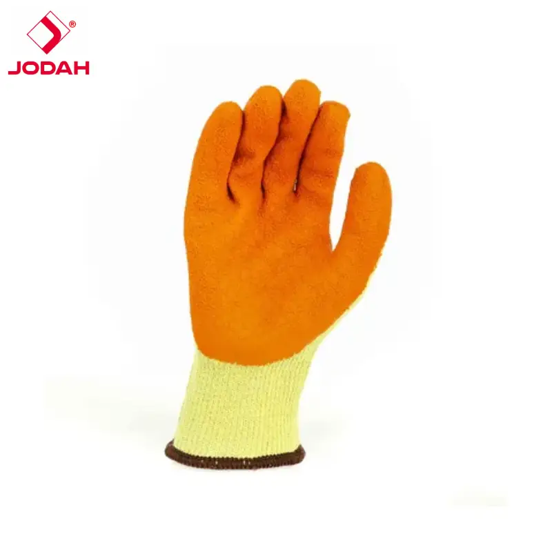 En388 Orange Latex wrinkled Gloves