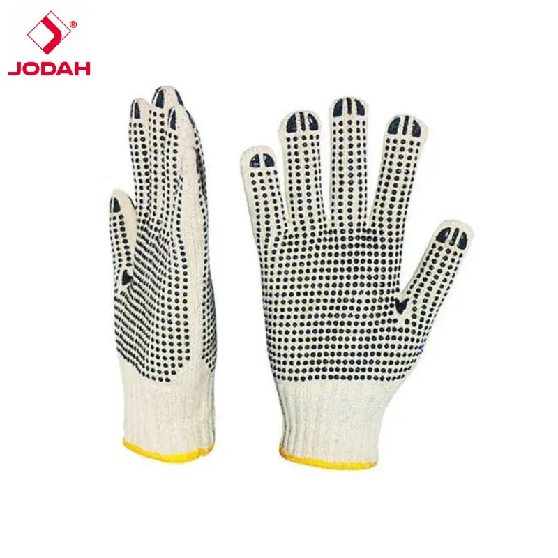 PVC Black Single Dotted Gloves (55 GRM)